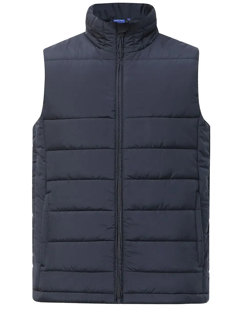 Sustainable Men's Insulated Puffer Vest JK61 in Navy